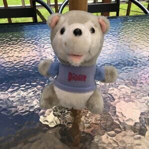 Hallmark Shirt Tales Vintage 1982 Digger the Mole Plush Stuffed Animal